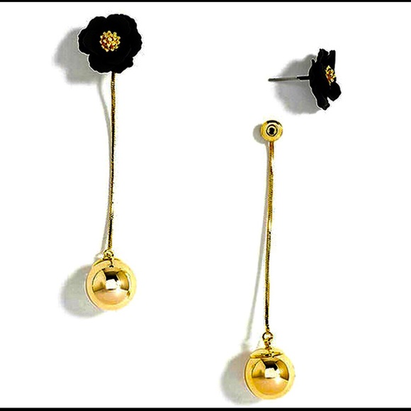 Dahlia Bud Hanging Ball Earring-2 Parts,NWT - Picture 6 of 11